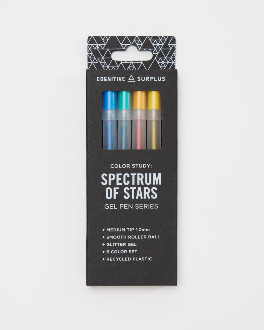 Spectrum of Stars Glitter Gel Pens Pack