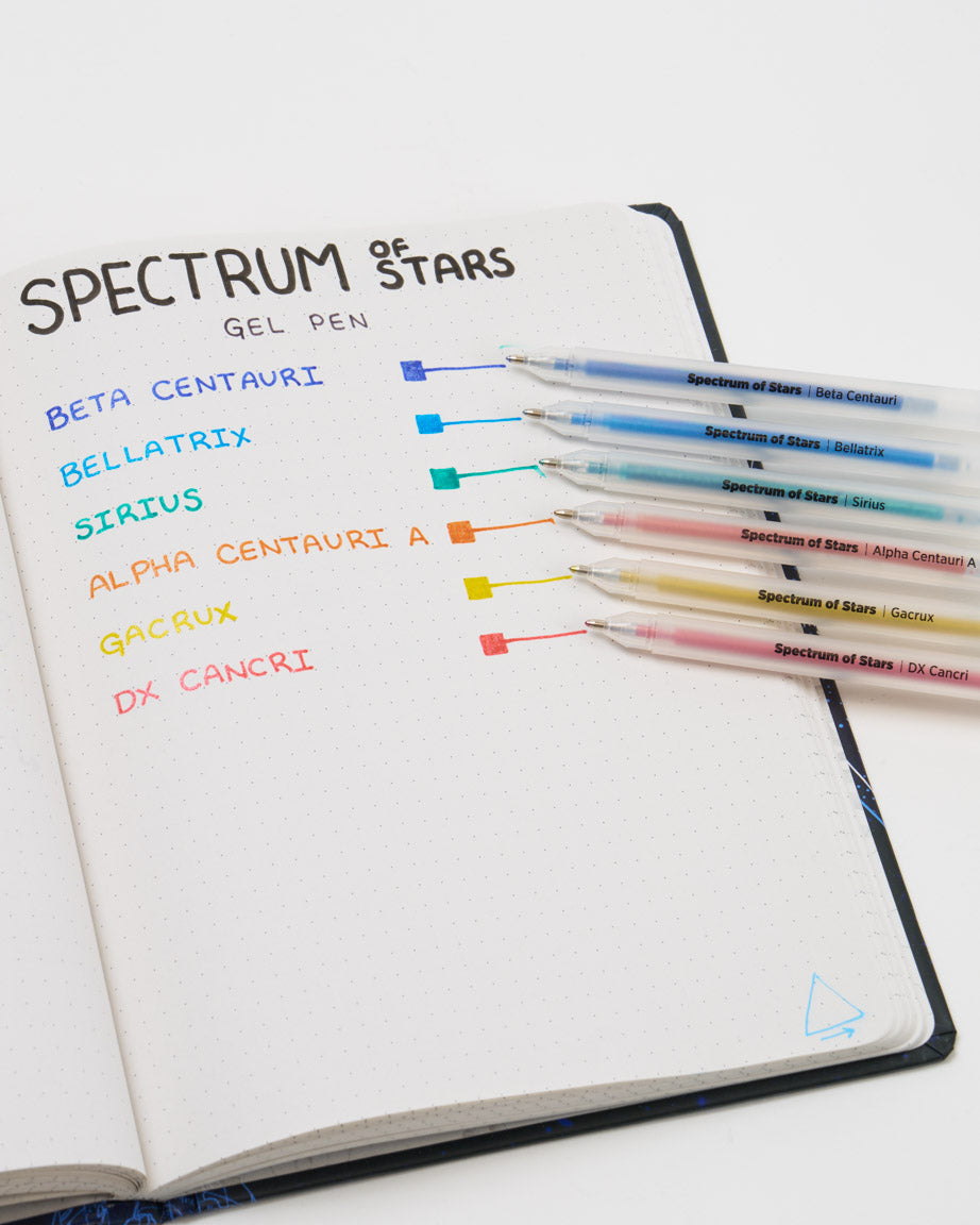 Spectrum of Stars Glitter Gel Pens Pack