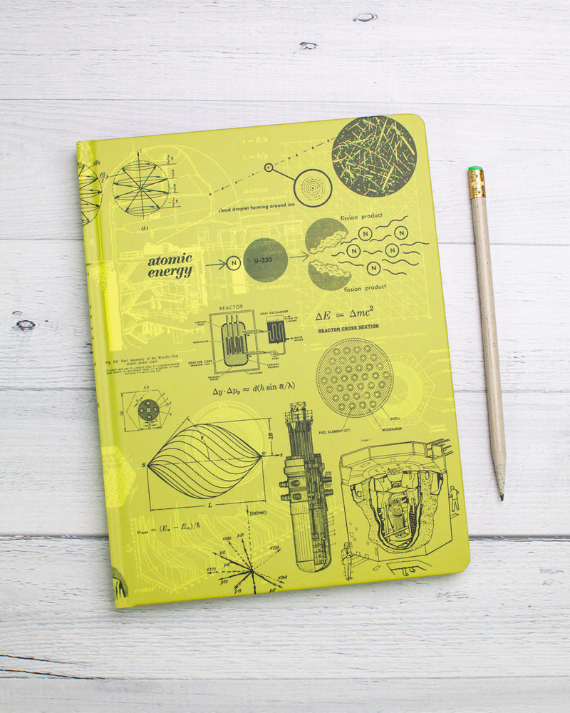 Nuclear Energy hardcover recycled notebook by Cognitive Surplus