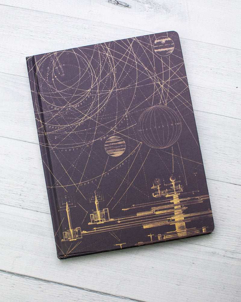 Planetary Motion Hardcover - Lined/Grid