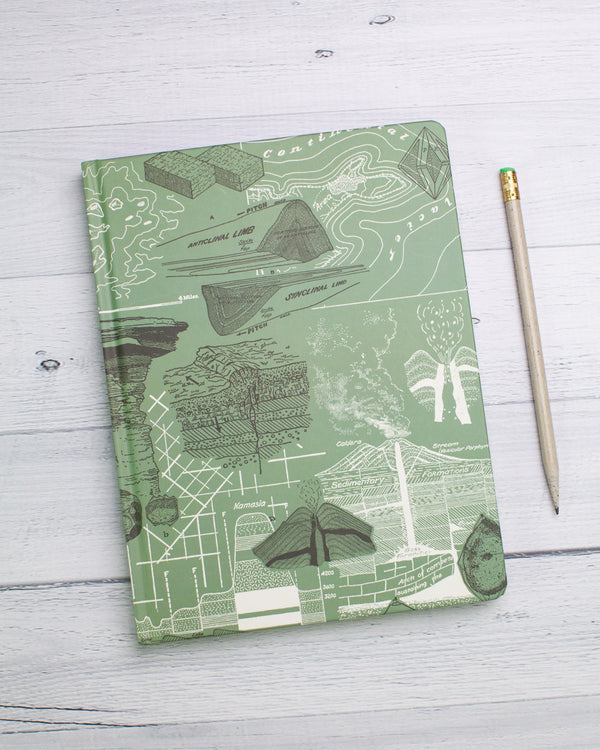 Sedimentary hardcover recycled notebook by Cognitive Surplus