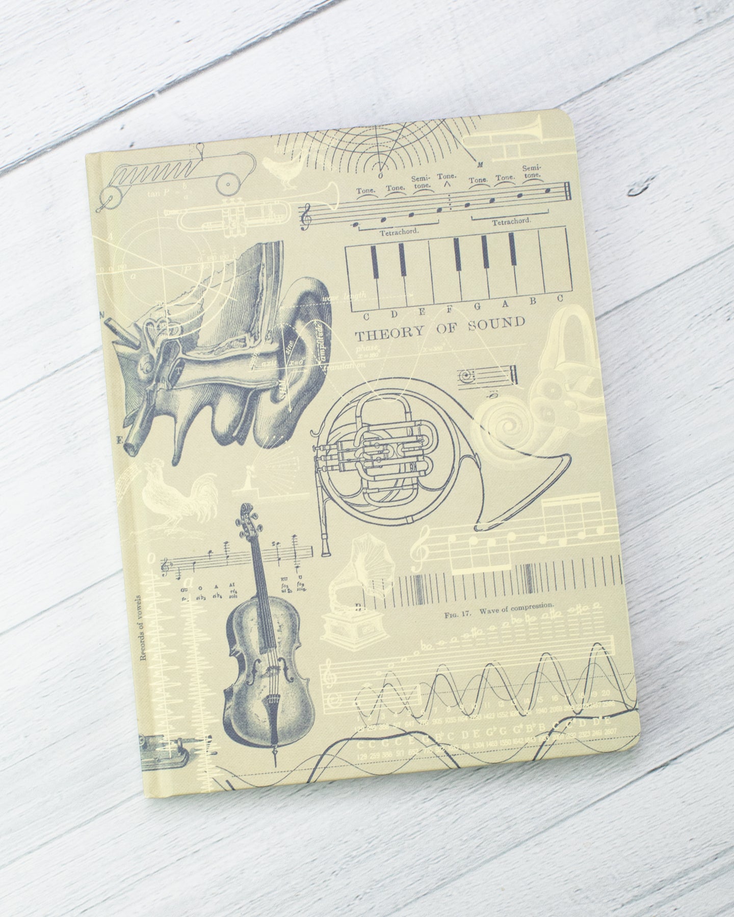 Sound, Music + Hearing Hardcover - Lined/Grid