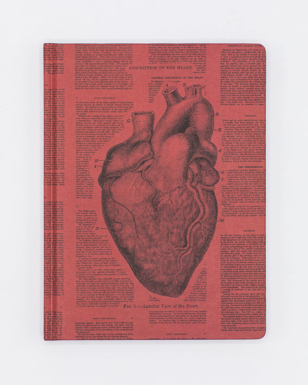 Anatomical Heart Hardcover - Lined/Grid