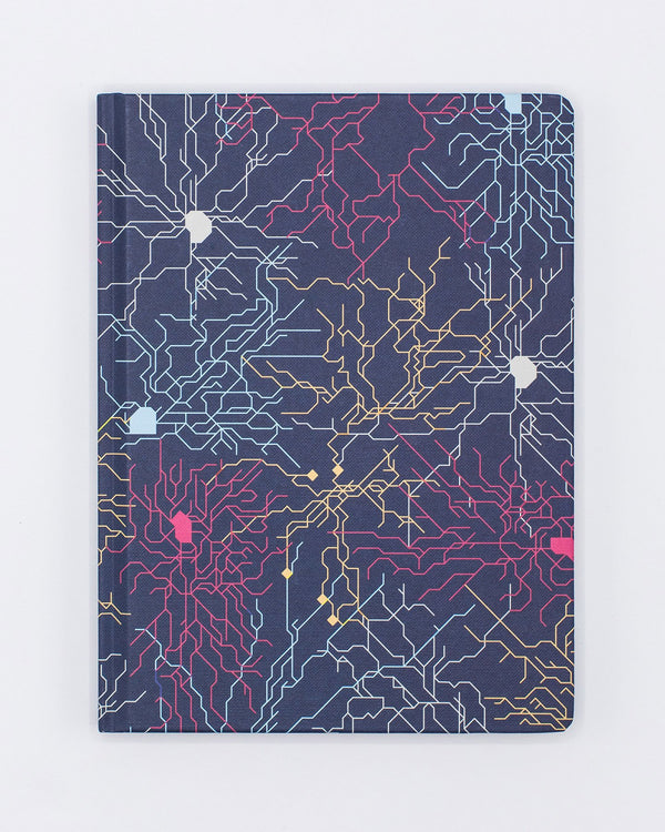 Neural Circuit Hardcover - Lined/Grid