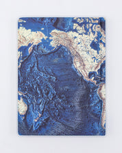 Ocean Terrain Map Hardcover - Dot Grid