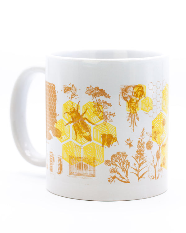 Back of Honey bees mega mug by Cognitive Surplus