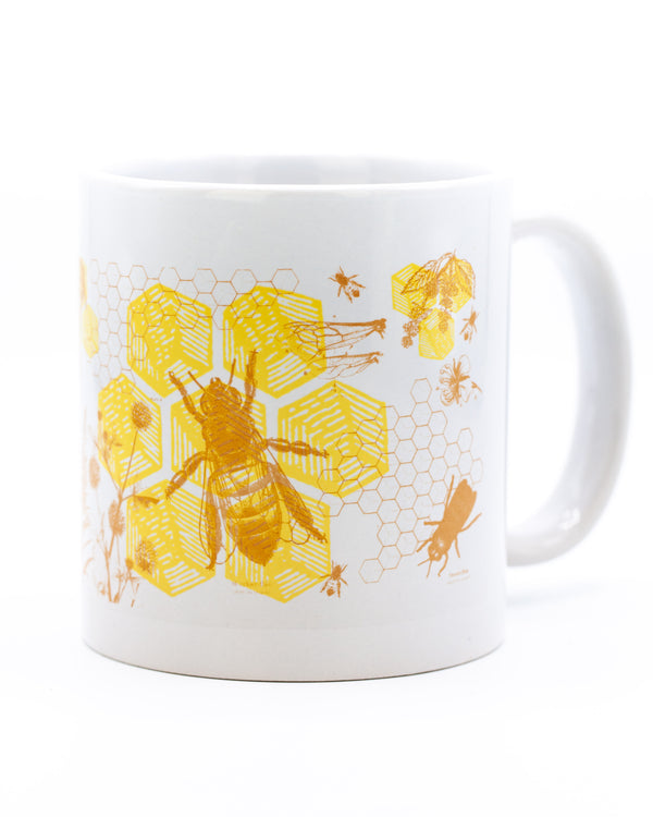 Honey bees mega mug by Cognitive Surplus