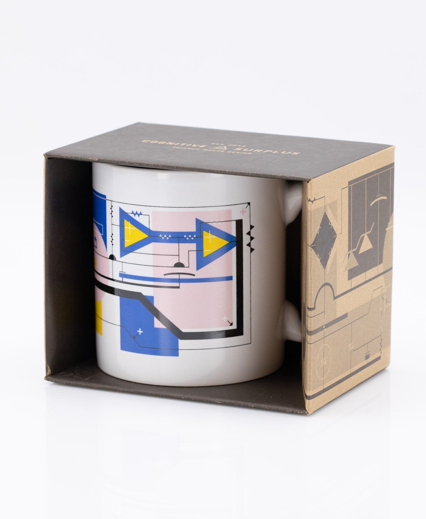 Modern Art Circuit 20 oz Mega Mug