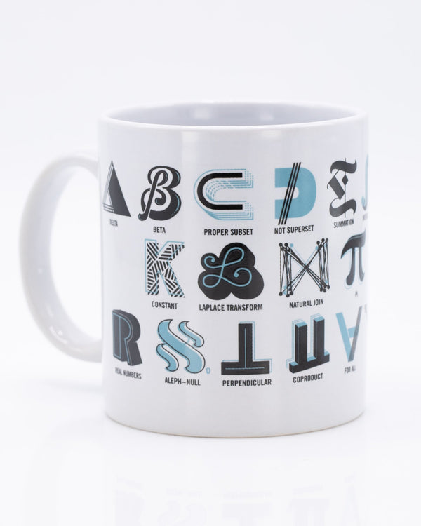 Mathematical Alphabet 20 oz Mega Mug