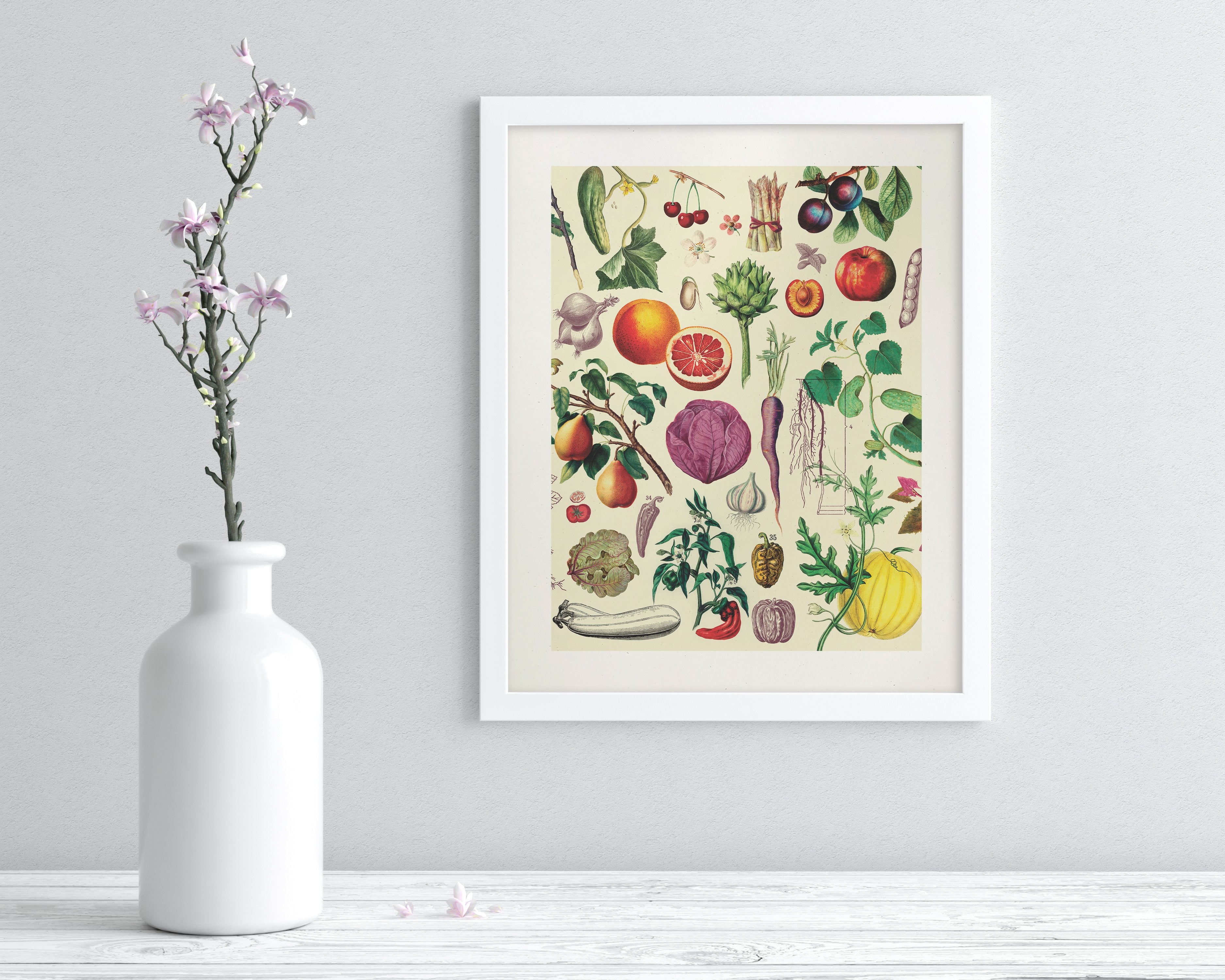 Fruit & Vegetables Museum Print
