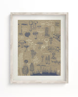 Mushrooms Museum Print