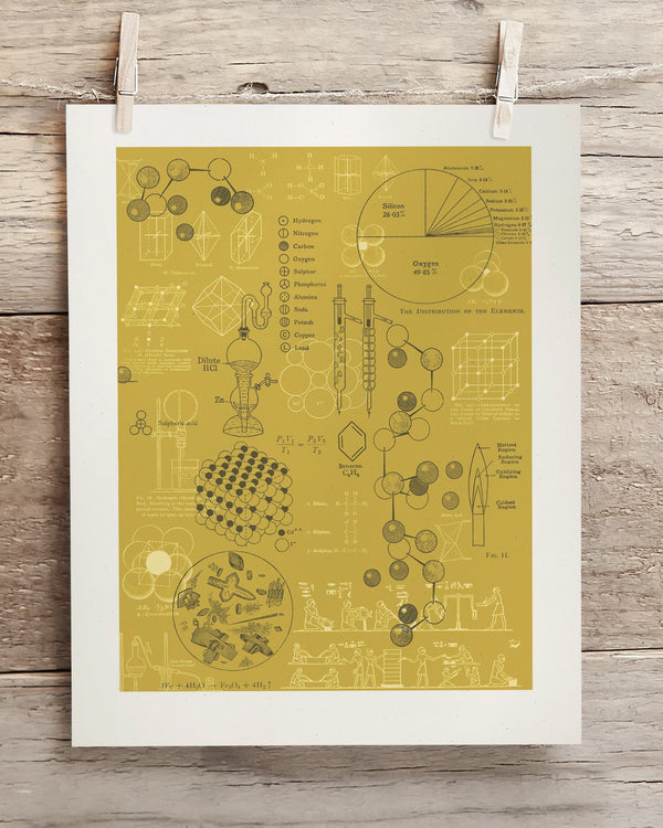 Chemistry Models Museum Print