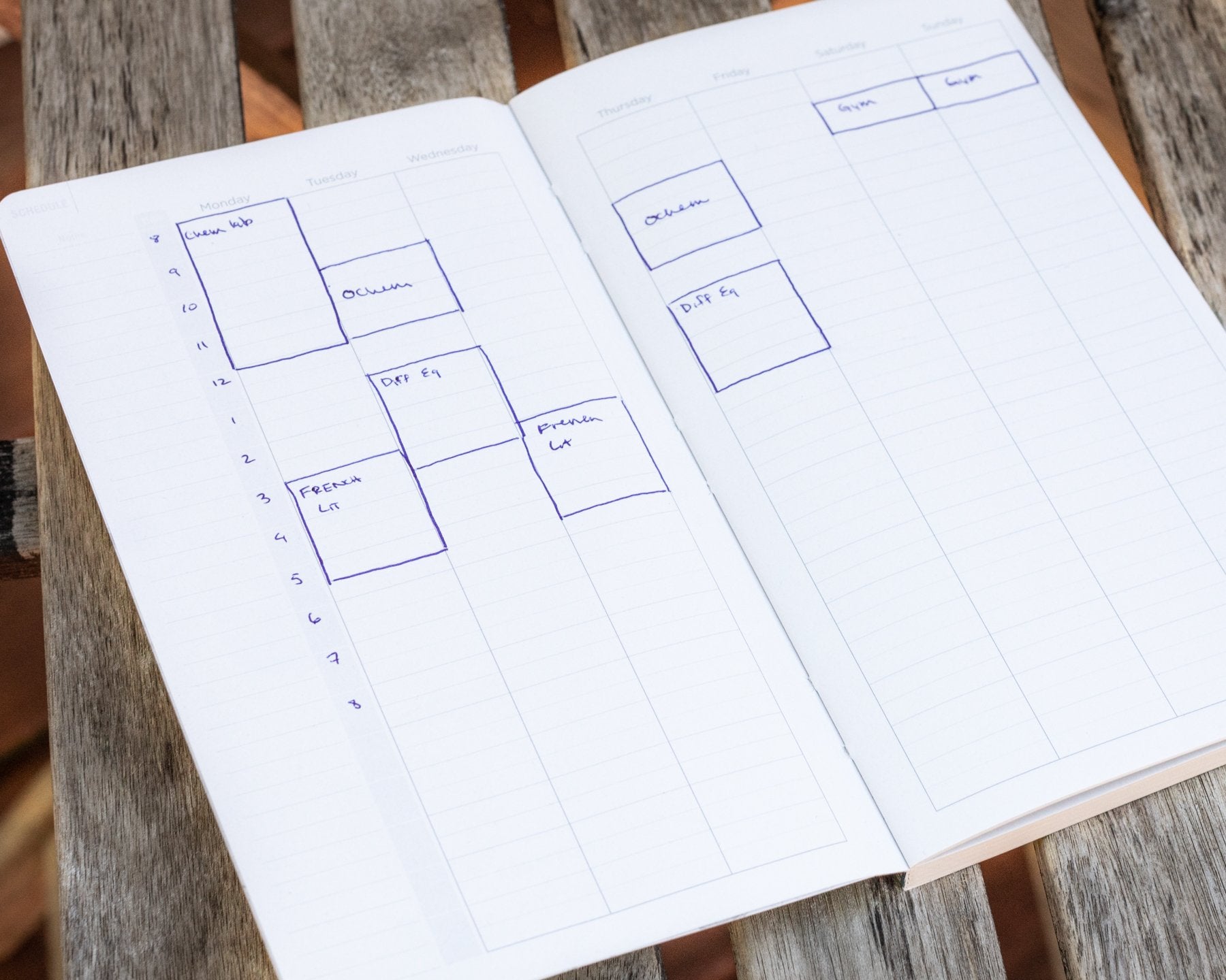 Ocean Terrain Yearly Planner