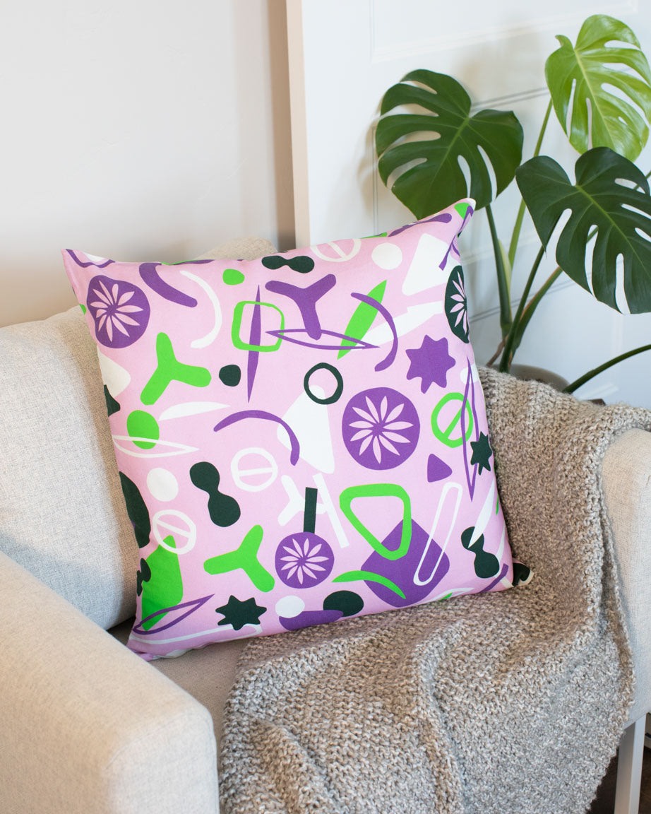 Plankton: Diatoms Pillow Cover