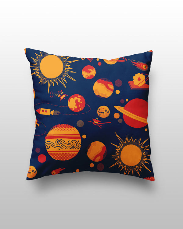 Retro Space Pillow Cover