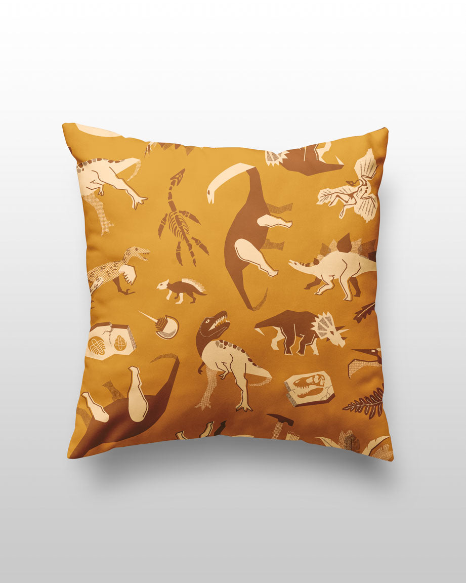 Retro Dinosaur Pillow Cover