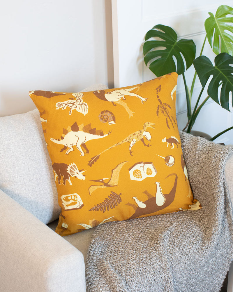 Retro Dinosaur Pillow Cover