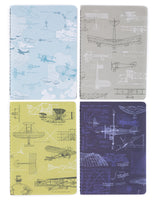 Aviation & Flight Pocket Notebooks 4-pack
