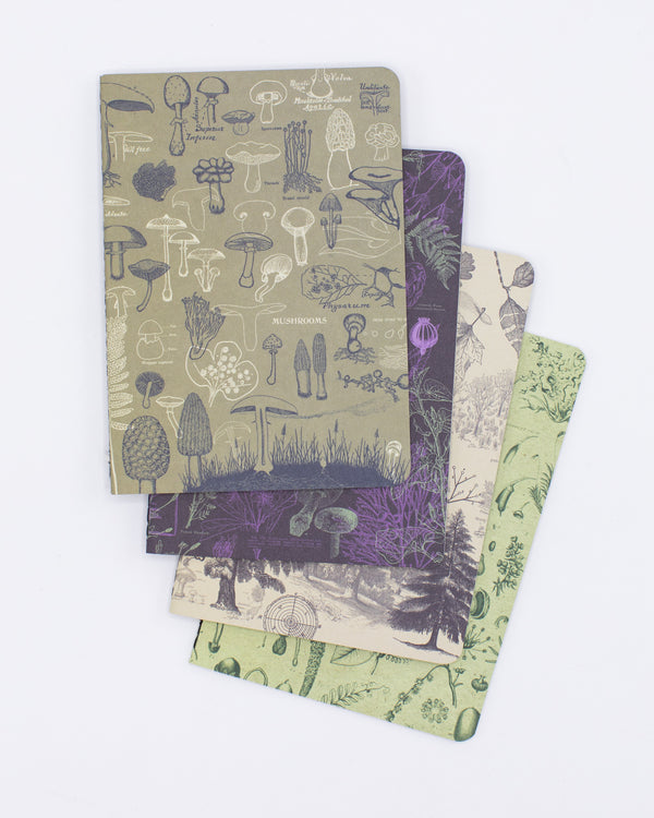 Plants + Fungi Notebooks 4-pack