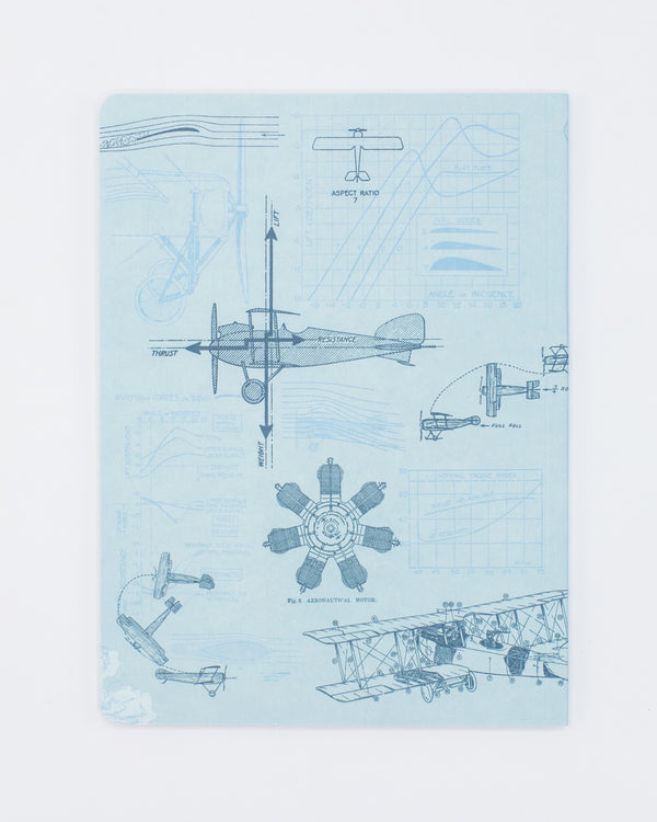 Aviation Early Flight Softcover Notebook - Dot Grid