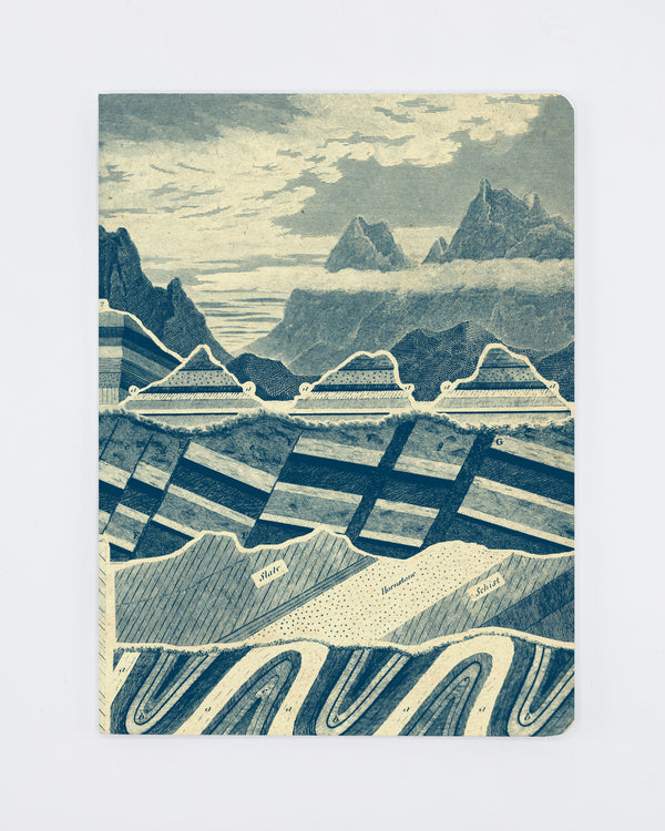 Geological Strata Layers of the Earth Softcover Notebook - Lined