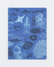 Marine Animals Softcover Notebook - Lined