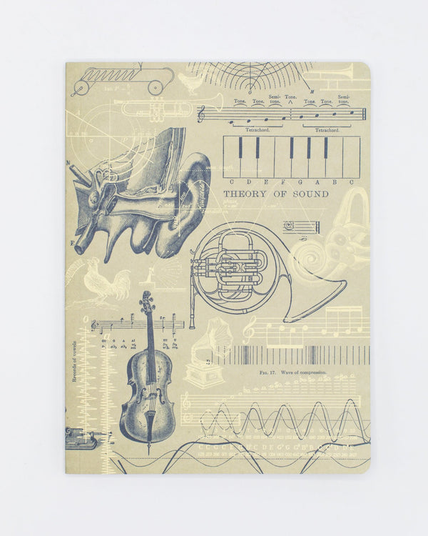 Sound, Music + Hearing Softcover - Lined