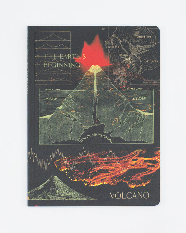 Volcanoes Softcover Notebook - Lined