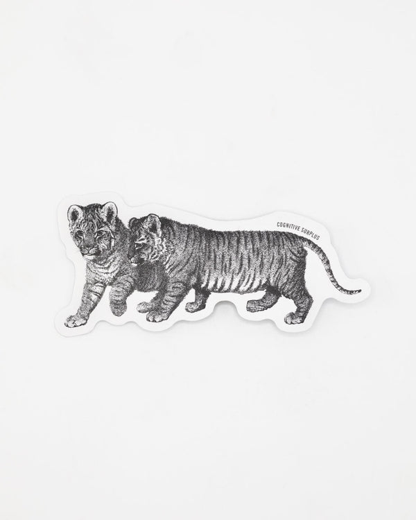 Bangled Tiger Cubs Sticker