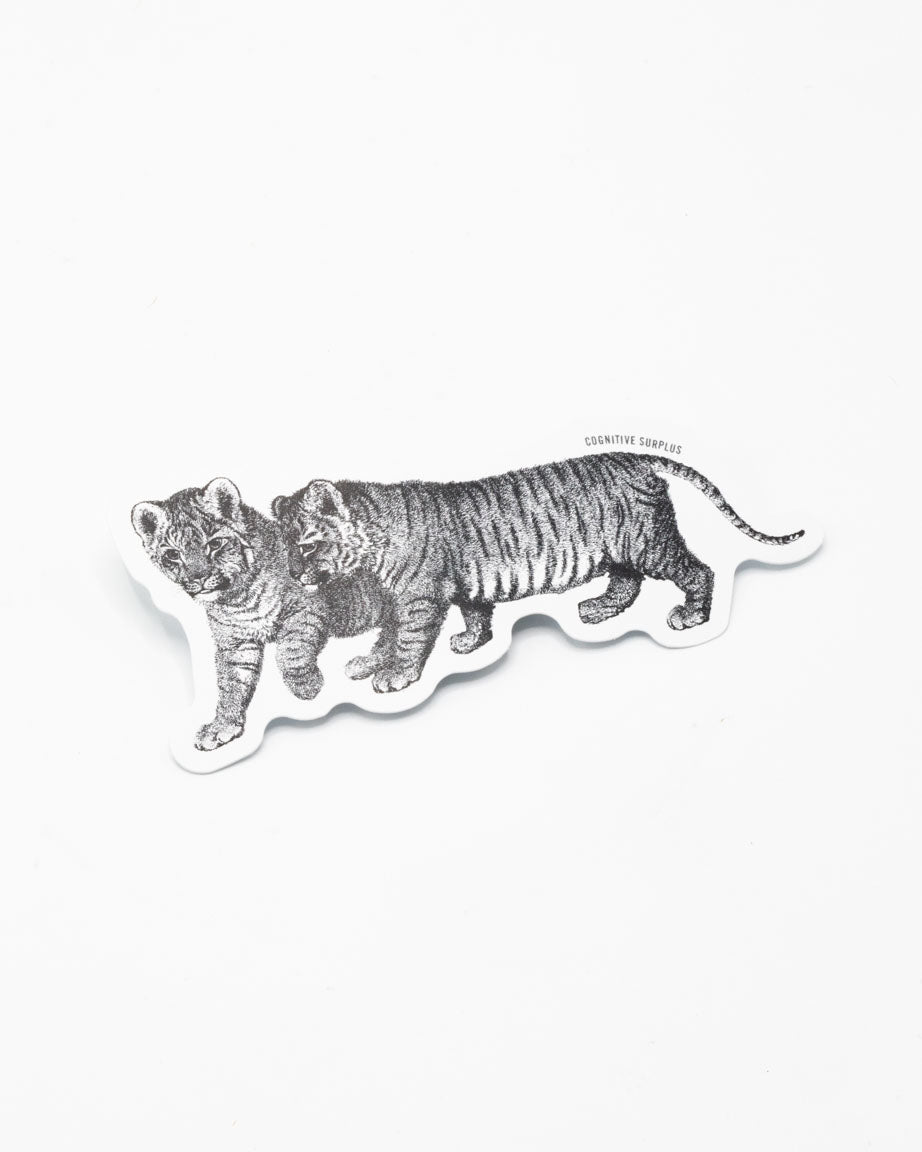 Bangled Tiger Cubs Sticker