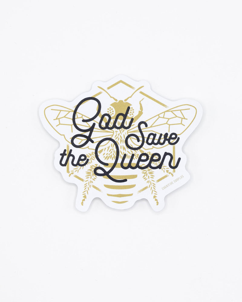 God Save the Queen (Bee) Sticker