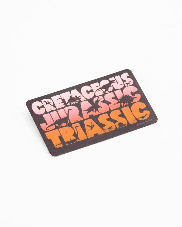 Eras of Dinosaurs Sticker