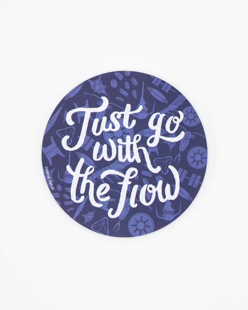 Plankton Go With the Flow Sticker