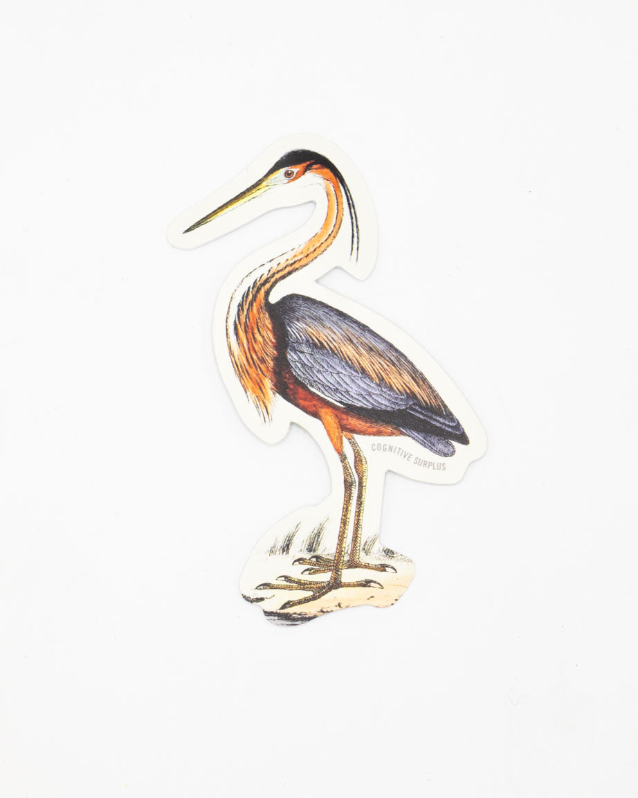 Purple Heron Sticker