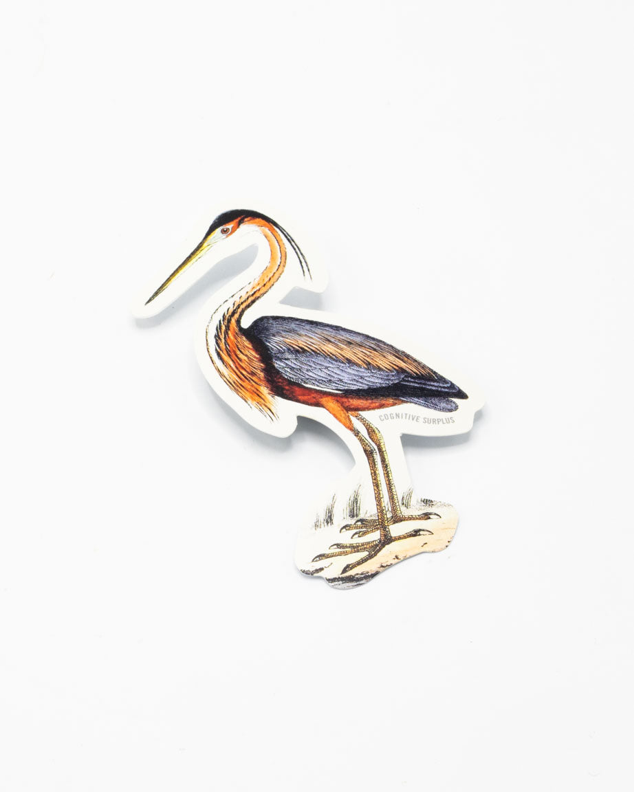 Purple Heron Sticker