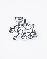 Perseverence Mars Rover Doodle Sticker