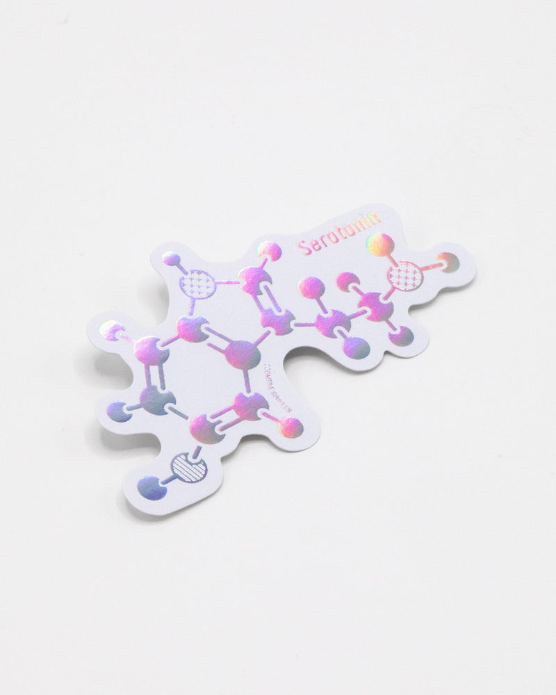 Serotonin: Happiness Molecule Sticker