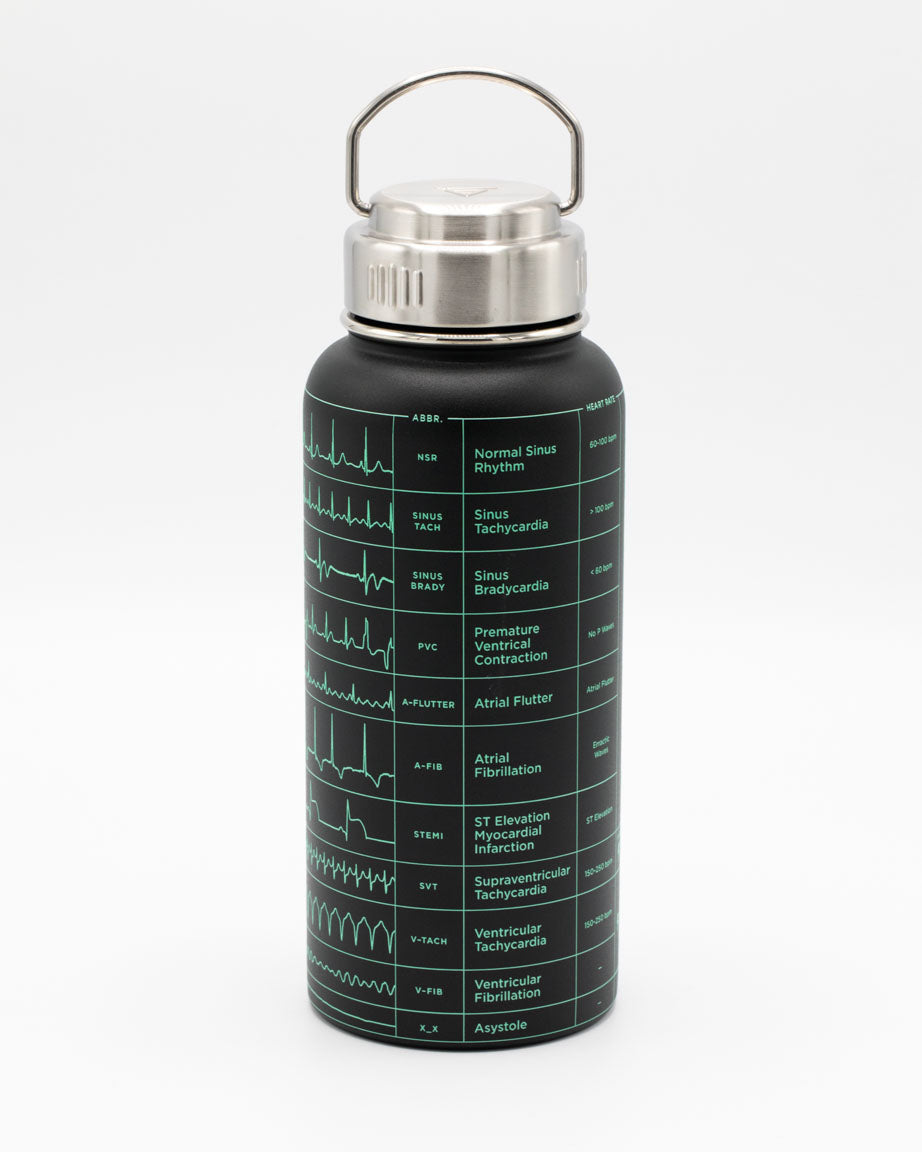 Heartbeat 32 oz Steel Bottle