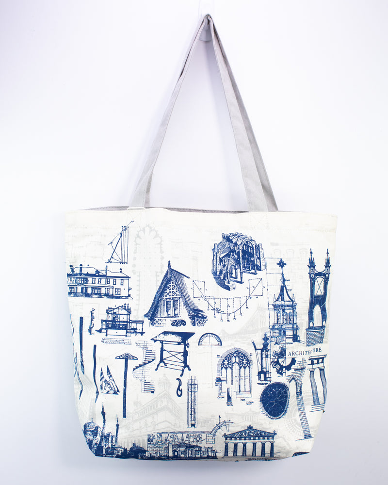 Architecture Canvas Shoulder Tote