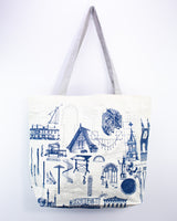 Architecture Canvas Shoulder Tote