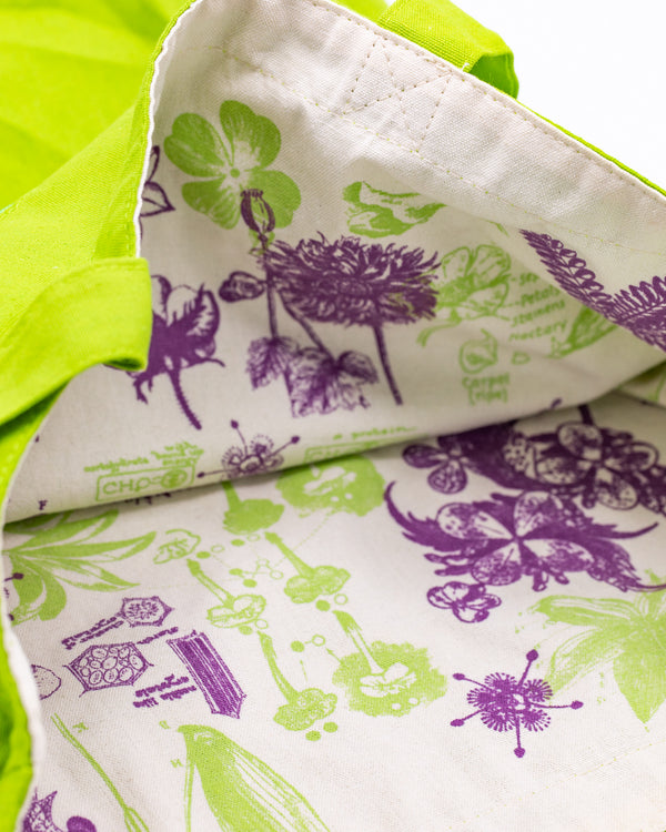 Botanical Plants Canvas Shoulder Tote