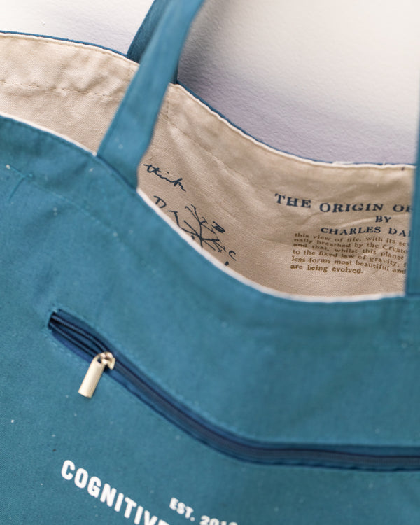 Evolutionary Biology Canvas Shoulder Tote