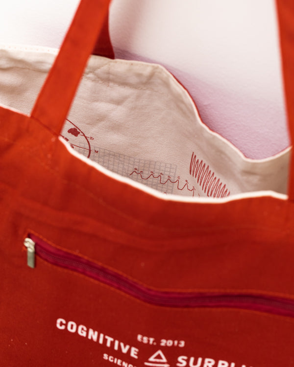 Anatomical Heart Canvas Shoulder Tote