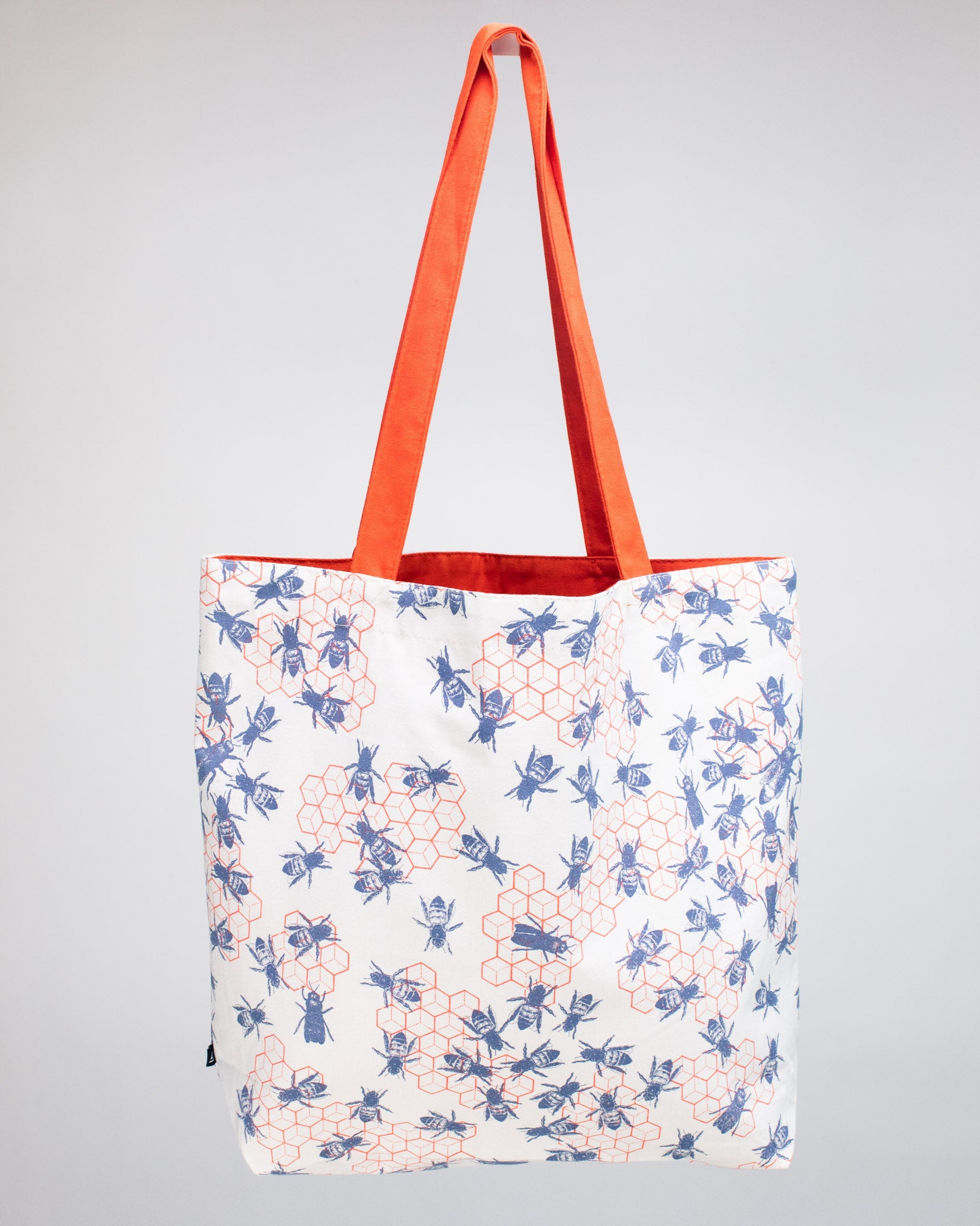 Bee Hive Canvas Shoulder Tote