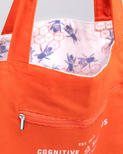 Bee Hive Canvas Shoulder Tote