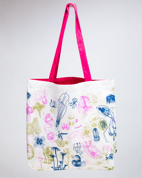 Jellyfish Canvas Shoulder Tote