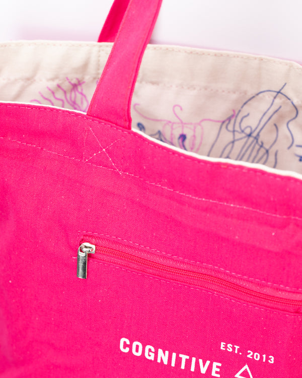 Jellyfish Canvas Shoulder Tote
