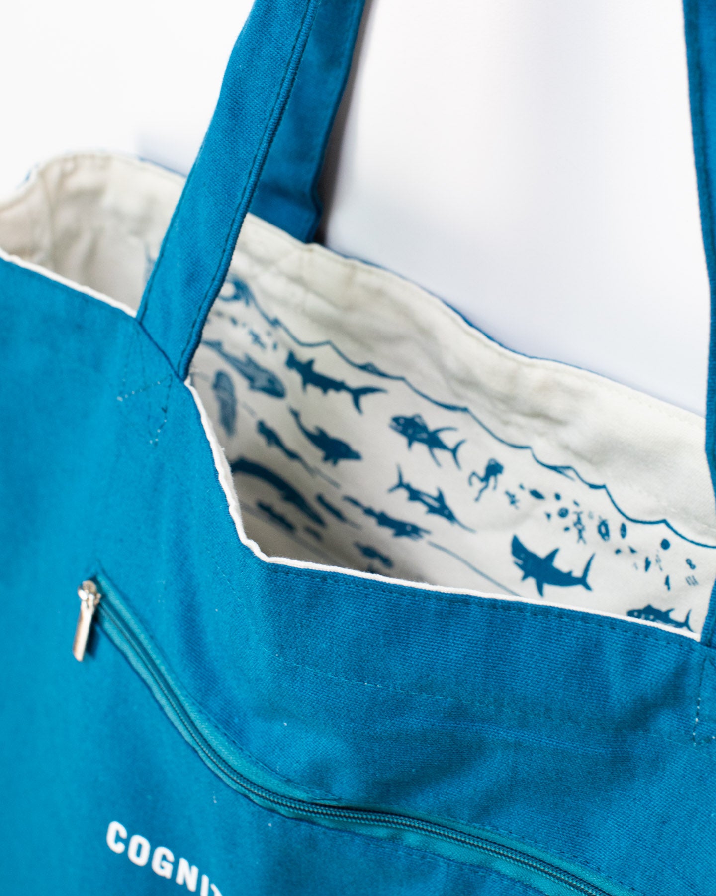 Beneath The Waves Canvas Shoulder Tote