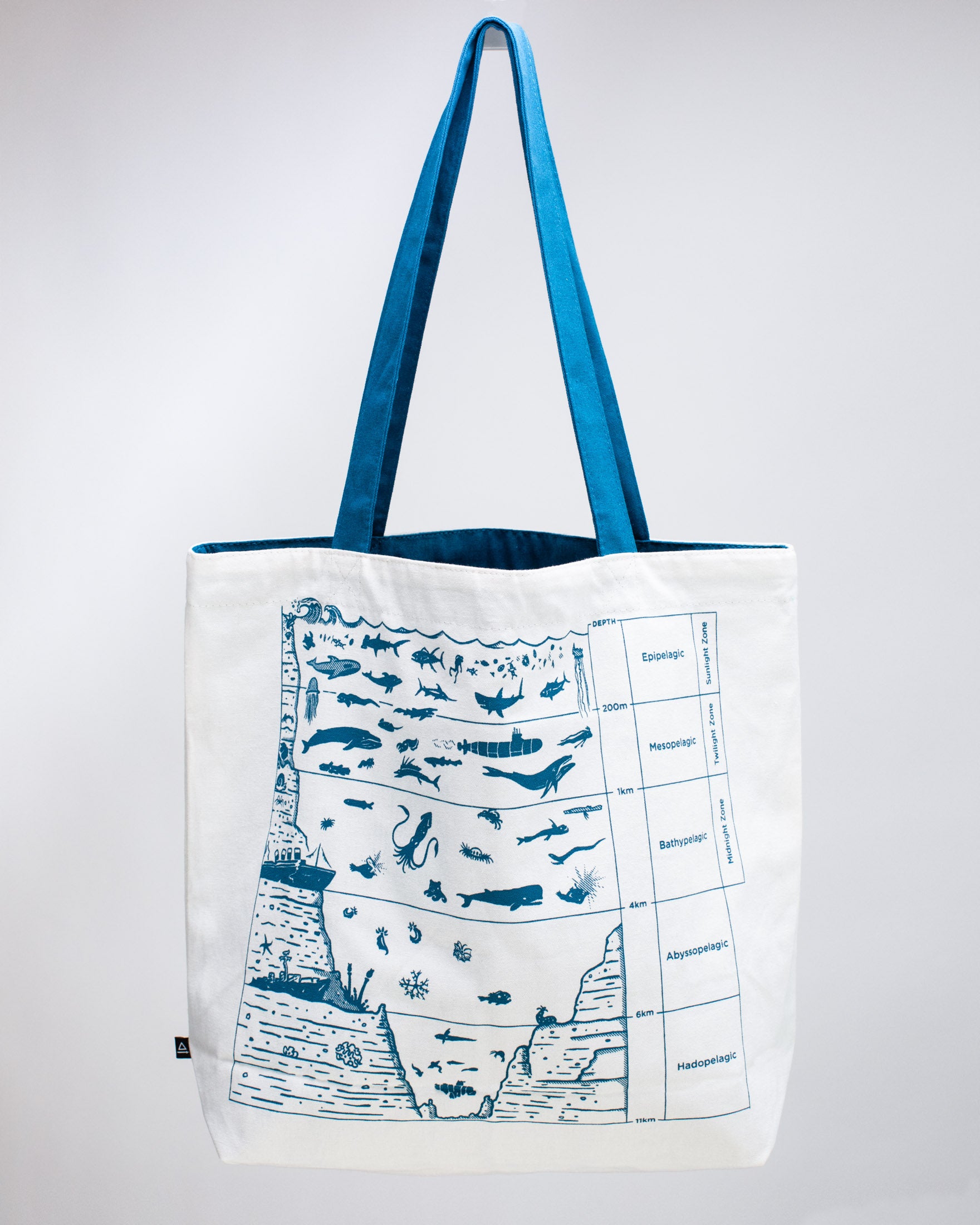 Beneath The Waves Canvas Shoulder Tote