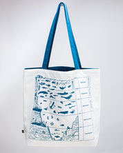 Beneath The Waves Canvas Shoulder Tote